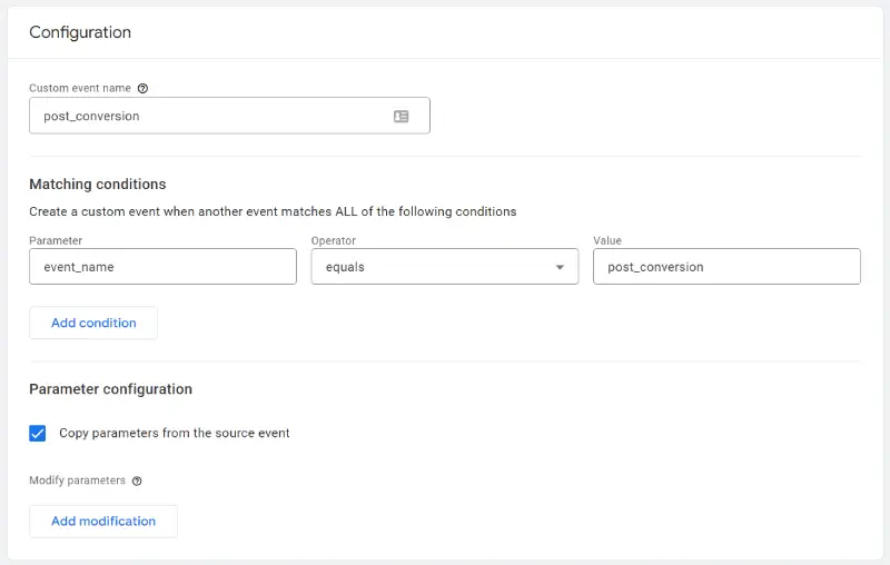 creating a custom event in GA4